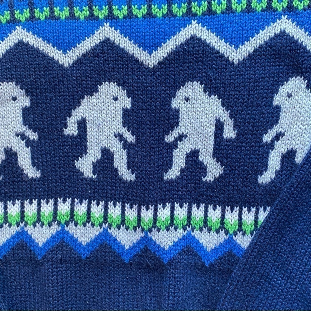 Carters Knit Abominable Snowman Sweater Sz 6 - Picture 5 of 7